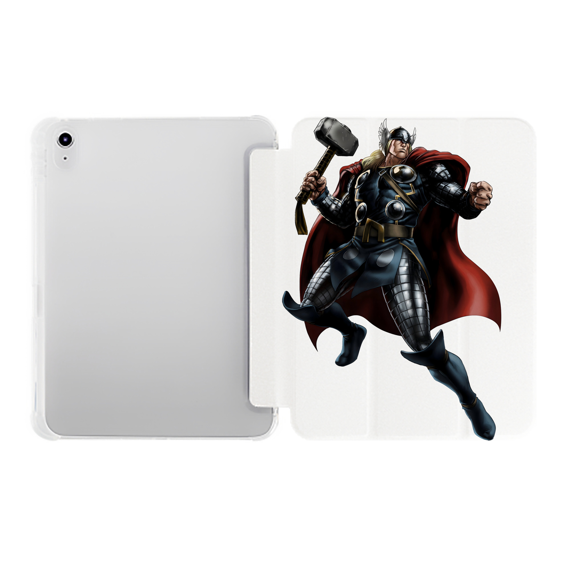 （画像用） アベンジャーズ The Avengers IPad ケース ペン収納付き 三つ折りスタンド PUレザー×シリコン 対応機種9.5/10.5/10.9インチ